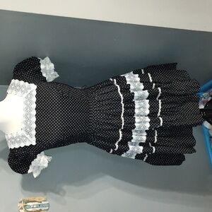 VTG partners please Square Dance Dress Size 10 60's 70's black Rockabilly Twirl